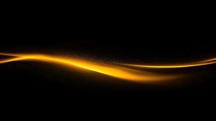 Abstract design with a glowing, flowing golden line.