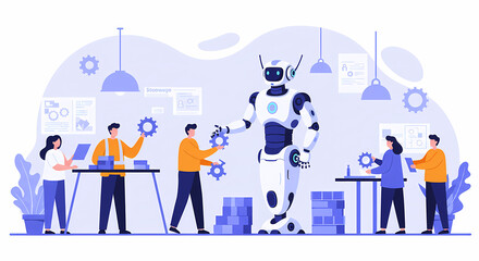 Modern Robot Assisting Humans in a Smart Factory