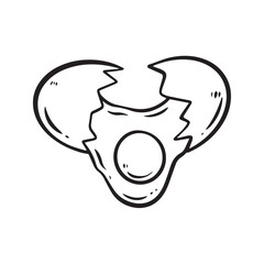 egg doodle cartoon hand drawn illustration