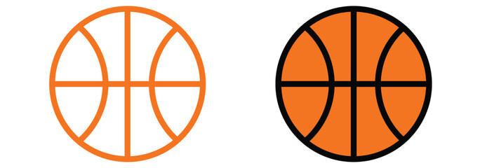 Obraz premium Basketball icon vector. Basketball ball icon. Basketball logo vector icon