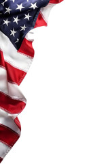 Isolated American Flag With Transparent Background Illustration