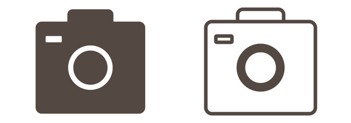 Camera icon set. photo camera icon. camera photography icon.