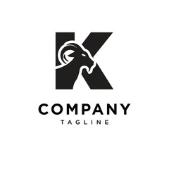 Letter K Eid Al-Adha Logo Icon Vector