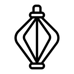 Carnival Lantern Line Icon
