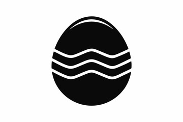 easter egg  silhouette vector