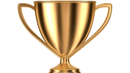 Fototapeta premium Isolated Golden Trophy Illustration on Transparent Background