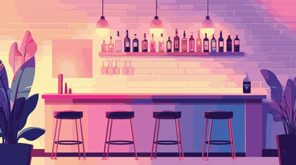 vector illustration of a bar