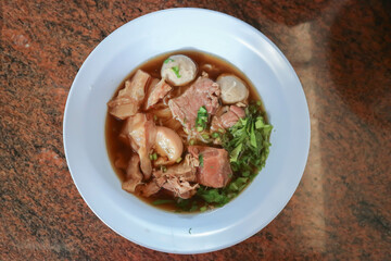 noodles, Chinese noodles or beef noodles or beef soup