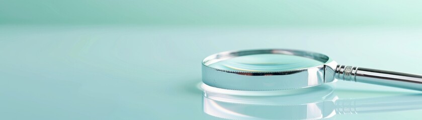 close up of a magnifying glass