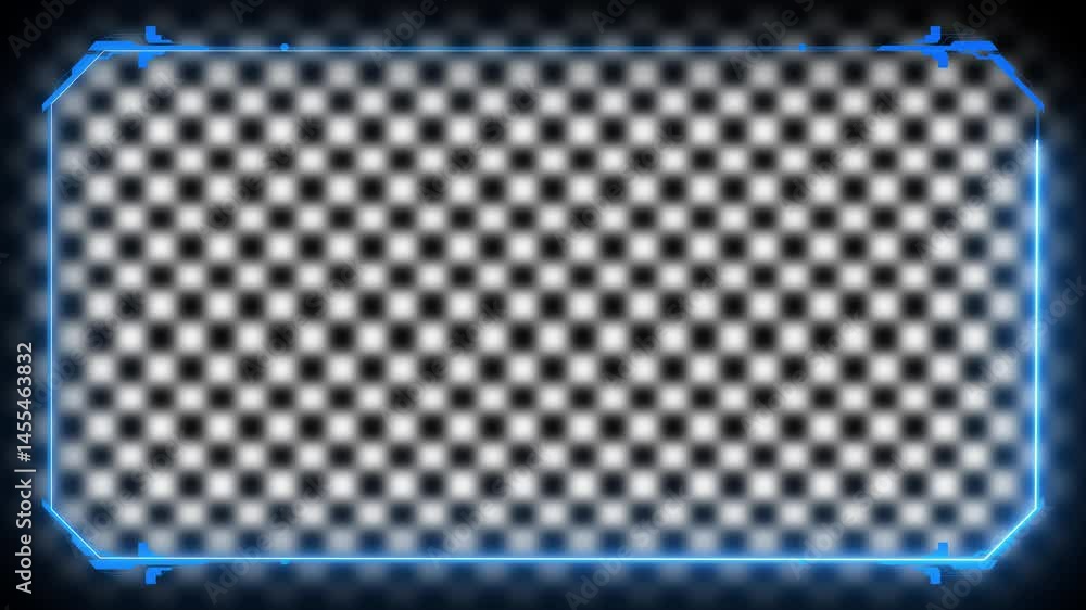 Fototapete abstract loop futuristic background. sci fi technology hud ui frame blue glowing technology sci fi f