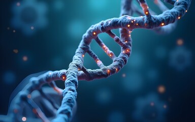 DNA helix, biotechnology science concept. High quality