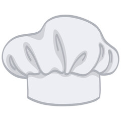 Chef Hat Cartoon Drawing Icon Vector Illustration