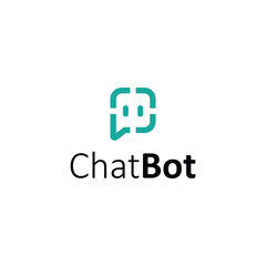 chat bot logo icon vector