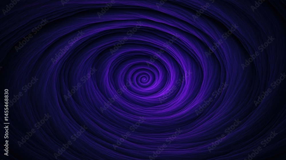 Poster a swirling, abstract purple vortex draws the eye inward, creating a mesmerizing spiral pattern on a 