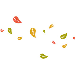 Obraz premium Fall Leaves Illustration