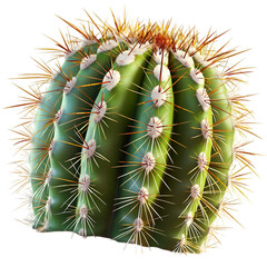 green cactus plant with spines desert succulent pot home decoration PNG On Transparent Background