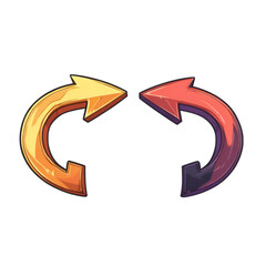 Naklejka premium Arrow icon indicating direction icon isolated on white background 