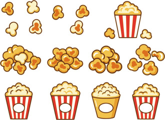 popcorn icon, popcorn vector illustration-simple illustration of popcorn, perfect for popcorn logos and icons
