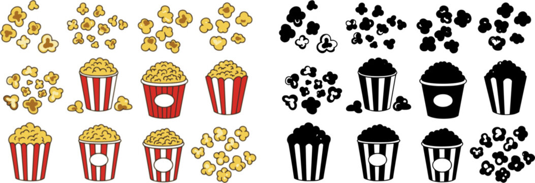 popcorn icon, popcorn vector illustration-simple illustration of popcorn, perfect for popcorn logos and icons
