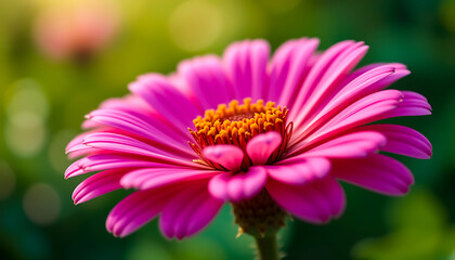 Obraz premium Pink Flower Close-up in Garden