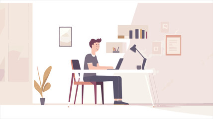 young man in the office