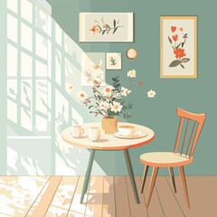 modern dining room