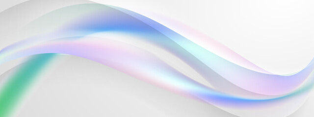 White background with colorful gradient waves suitable for abstract backgrounds or vibrant design elements in graphic design projects.