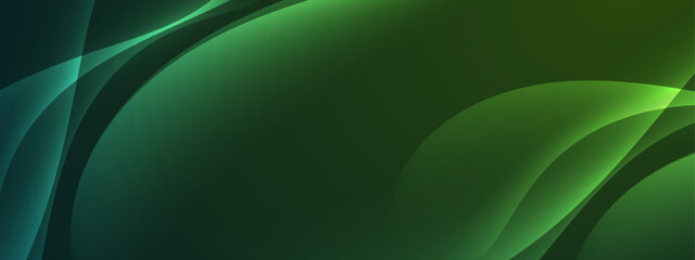 Abstract green background with glowing curves suitable for vibrant designs, modern technology concepts, ecofriendly campaigns, and futuristic themes.