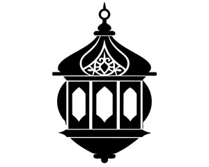 Islamic Lamp Vector & Tire Silhouette SVG Design | Vector Clipart