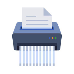 Paper Shredder - Office Equipment Icon