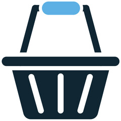 Shopping basket icon vector for product selection, retail shopping, and commerce design. Ideal for app interface, market UI, and store platform layout.