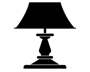 Obraz premium Table Lamp Silhouette SVG | Modern Lamp Vector Illustration