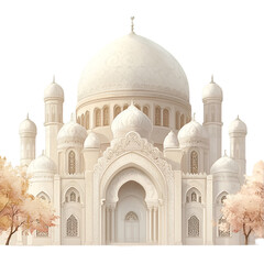 Fototapeta premium Saudi arabia world travel country with white background 