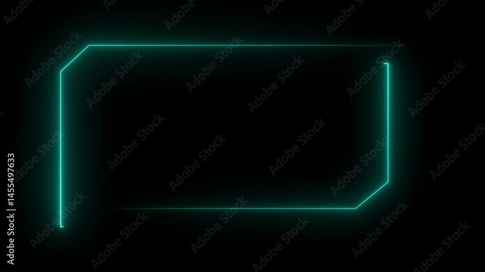 Aufkleber hud frame digital technology sci-fi frame interface. hud concept design of frame. futuristic artific