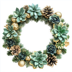 Fototapeta premium succulent plant in a pot watercolor Illustration clipart 