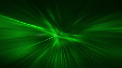 Abstract center ring, bright green light, radial speed, radial zoom, technology and communication video background. Speed ​​of green light, glowing neon rays in motion. - Powered by Adobe