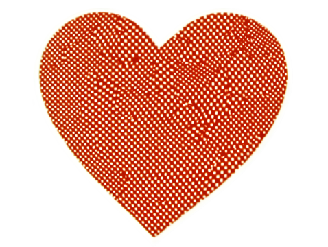 Red Heart Illustration on Transparent Background Isolated Symbol