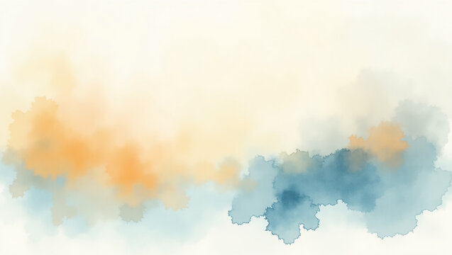 abstract yellow background illustration with watercolor