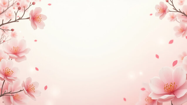 beautiful pink flower background illustration