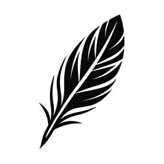 Obraz premium Minimal Tribal Feather Tattoo Vector Art