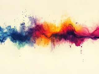 Fototapeta premium Abstract colorful paint splatter