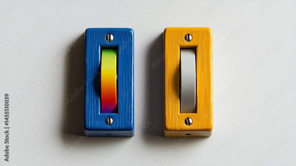 Aufkleber colorful sliding knobs for graphic design and user interface projects.
