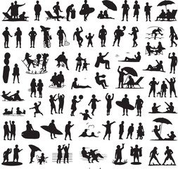 Beach Day Summer Vibes Silhouette

Sunset at the Seaside Vector Scene

Summer Fun with Friends Silhouette

Palm Trees and Sunlight Illustration

Hot Summer Adventure Silhouette Art