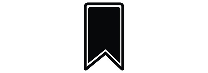 Bookmark outline vector icons set.