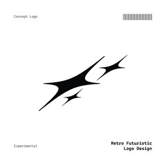 Versatile Minimalist Retro Futuristic Logo for Music, Fashion, Food, Events, and More