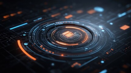 Abstract futuristic technological interface