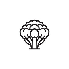 Broccoli. Cauliflower logo template