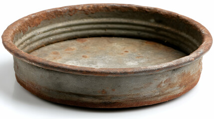 Rusty Mirror in Isolated White