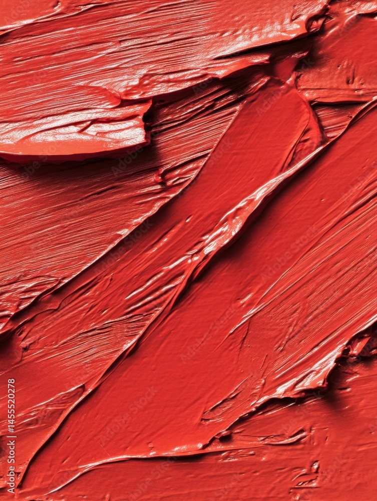 Poster abstract coral texture of thick paint strokes in a close up view for background use