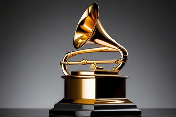 Luxurious Golden Grammy Award Trophy